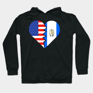 Guatemala Flag USA Flag Spanish Hispanic Latino Food Culture Hoodie